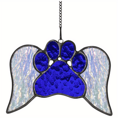 Pet Paw Print Hanging Ornament for Windows - Dog Memorial