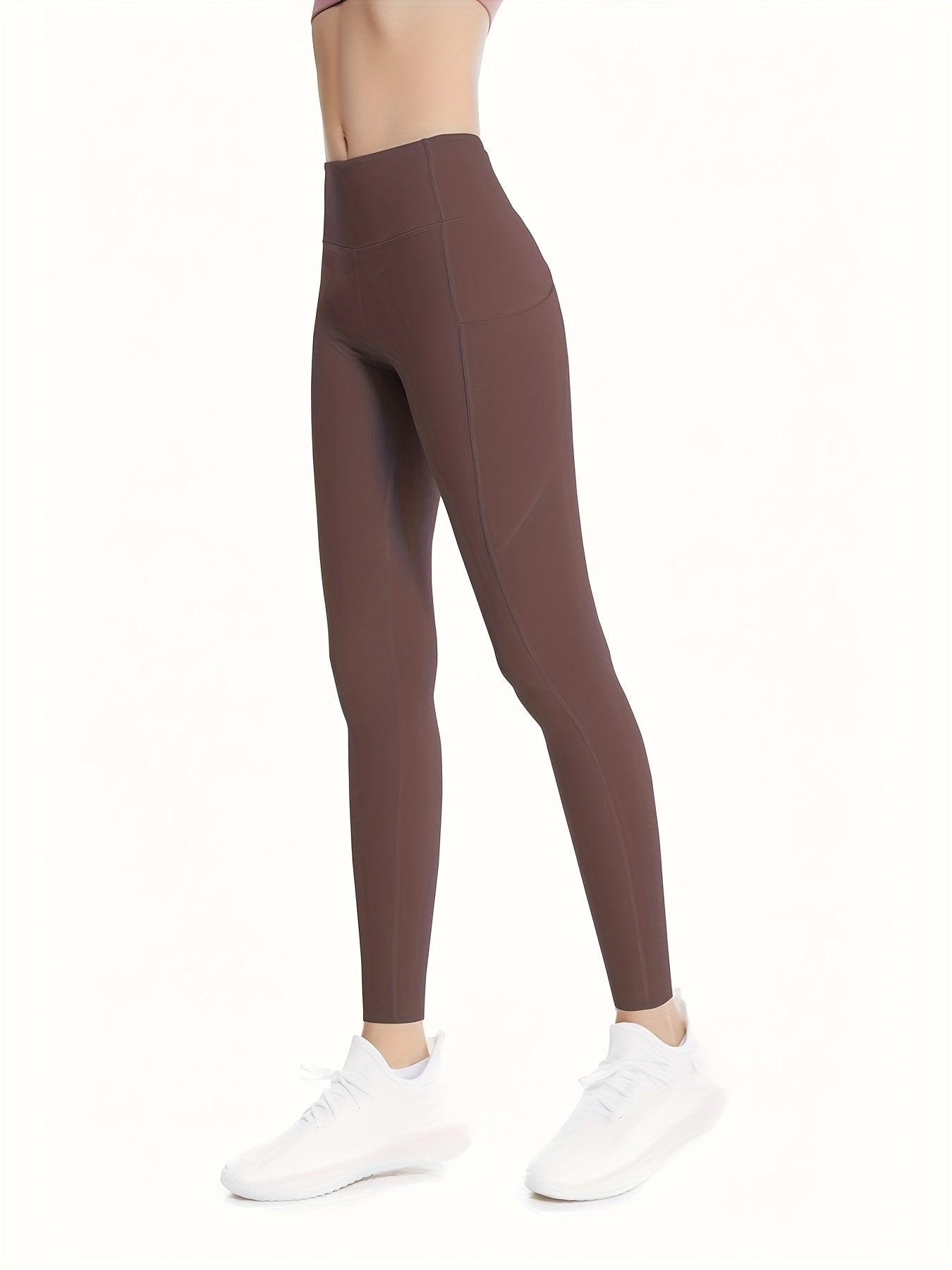 Yoga Leggings With Pocket High Waist Tight Pants