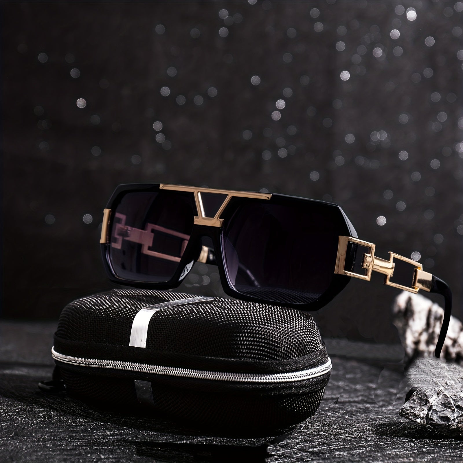 Men's Square Frame Sunglasses UV Protection
