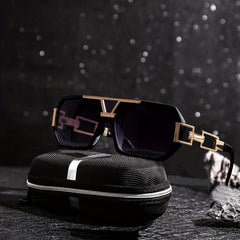 Men's Square Frame Sunglasses UV Protection