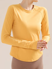 Moisture Wicking Yoga Top with Thumb Holes