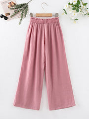 Girls' Loose Pants Straight Leg Wide Leg Pants