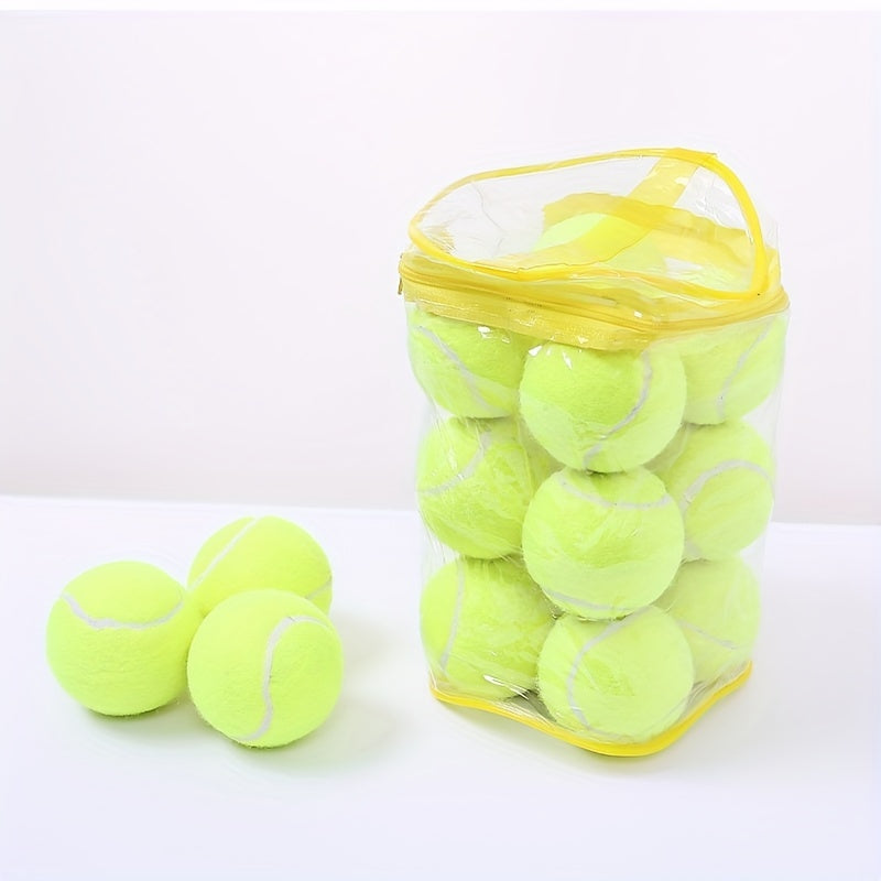 12pcs High Elastic Tennis Balls for Competitive Training
