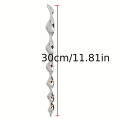 10pcs Outdoor Spiral Reflective Bird Repeller Stick Garden Fruit Tree