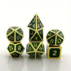 7pcs Mini Dice Game Accessories Metal Dice