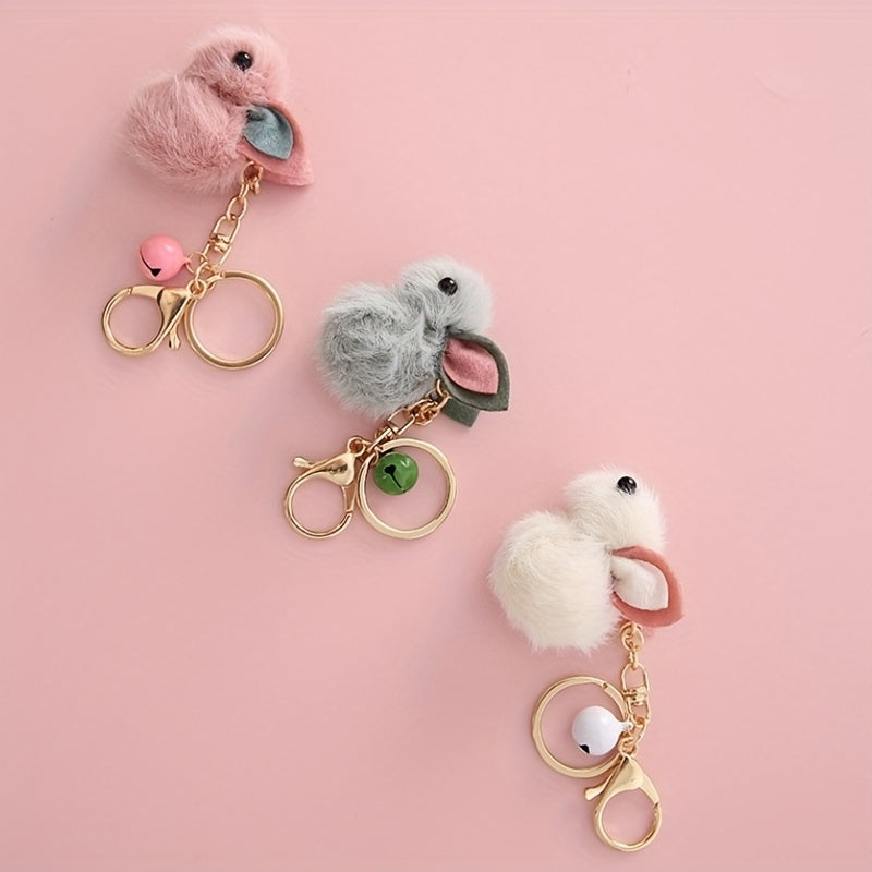 Cute Cartoon Rabbit Keychain Bunny Car Pendant Key Ring