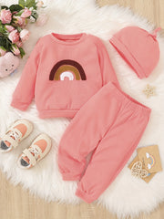 Girls Waffle Top Plaid Pants Toddler Baby Outfit 2pcs