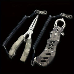 Camouflage Fishing Pliers Set Multifunctional Fish Extractor Tackle