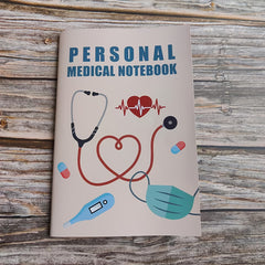 A5 Personal Medical Notebook Health Journal English Language
