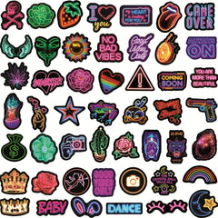 50pcs Waterproof Cartoon Stickers for Cars Computers Skateboards and Suitcases