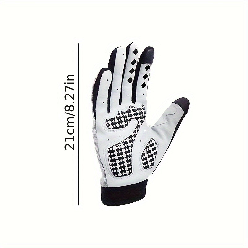 Warm Cycling Gloves Waterproof Windproof Shock-absorbing Non-slip Leather