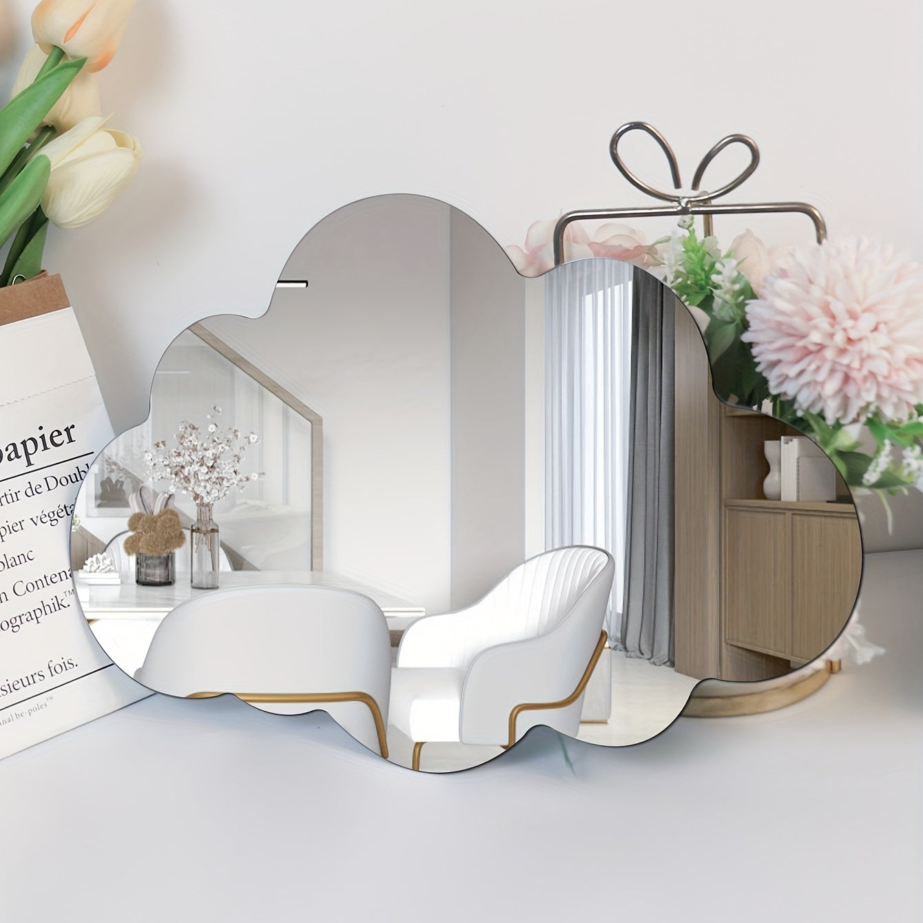 Acrylic Cloud Mirror Stickers for Kids and Girls
