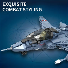 Military Airplane Fighter Toy Model Building Blocks Toy For Boys