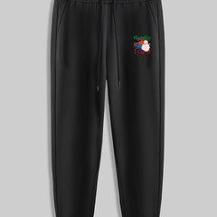 Christmas Ghost Print Men's Pants Drawstring Sweatpants Loose Casual Trousers