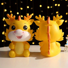 Creative Silicone Piggy Bank Dragon Decoration Dragon Year Gift