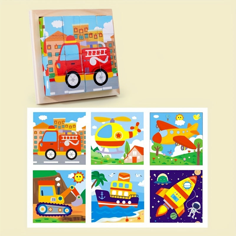 Wooden Block Puzzles for Kids - Montessori Learning Games