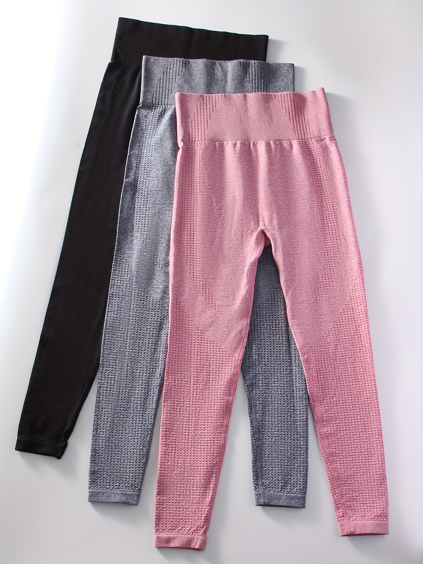 3pcs High Waisted Yoga Leggings Women's Activewear