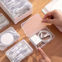 Data Cable Storage Box Power Charging Mobile Phone Charger Organizer