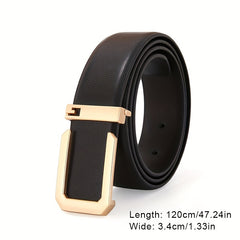 Men's Leather Buckle Belt Business Casual Belts Father's Christmas Birthday Gift