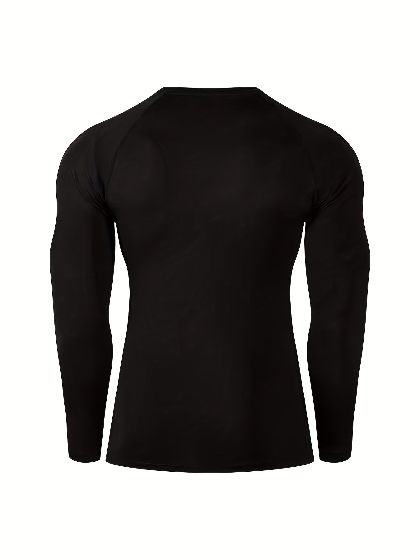Men's Fleece Compression T shirt Active Mid Stretch Slim Fit Tee