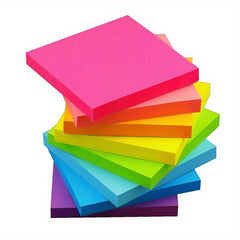 8 Pack Sticky Notes Bright Colors Easy Post Home Office Notebook 74 Sheets