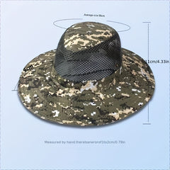 Camouflage Sun Hat for Fishing Mountaineering Camping UV Protection