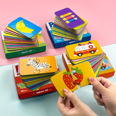 16pcs Educational Puzzle Set Animals Vehicles Fruits & Vegetables Theme