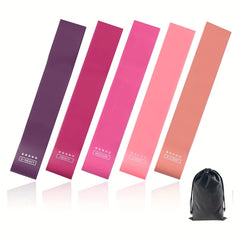 5 Resistance Bands Set for Booty Legs Pilates Flexbands
