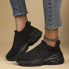 Women's Lightweight Breathable Running Shoes Slip On Casual Outdoor Sneakers