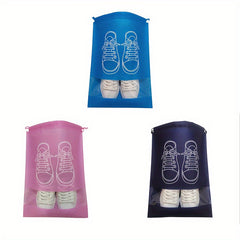 6pcs Portable Shoe Drawstring Storage Bag Non Woven Fabric Shoe Bag