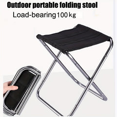 Portable Folding Outdoor Stool Aluminum Fishing Stool Traveling Camping
