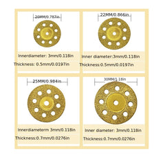 10pcs Diamond Cutting Wheel Saw Blades for Glass Ceramic Drill Rotary Tool