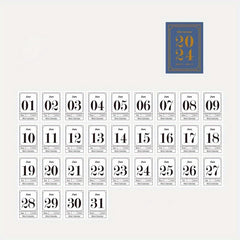 Mini Calendar Book 366 Sheet Tearable Calendar DIY Journal Planner Decoration