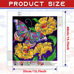 Butterfly Special Shape Diamond Painting Kit DIY 5D Art Kit
