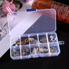 Jewelry Storage Box 10 Grids Plastic Storage Box