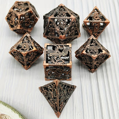 7pcs Dragon Metal Dices Set RPG Board Games