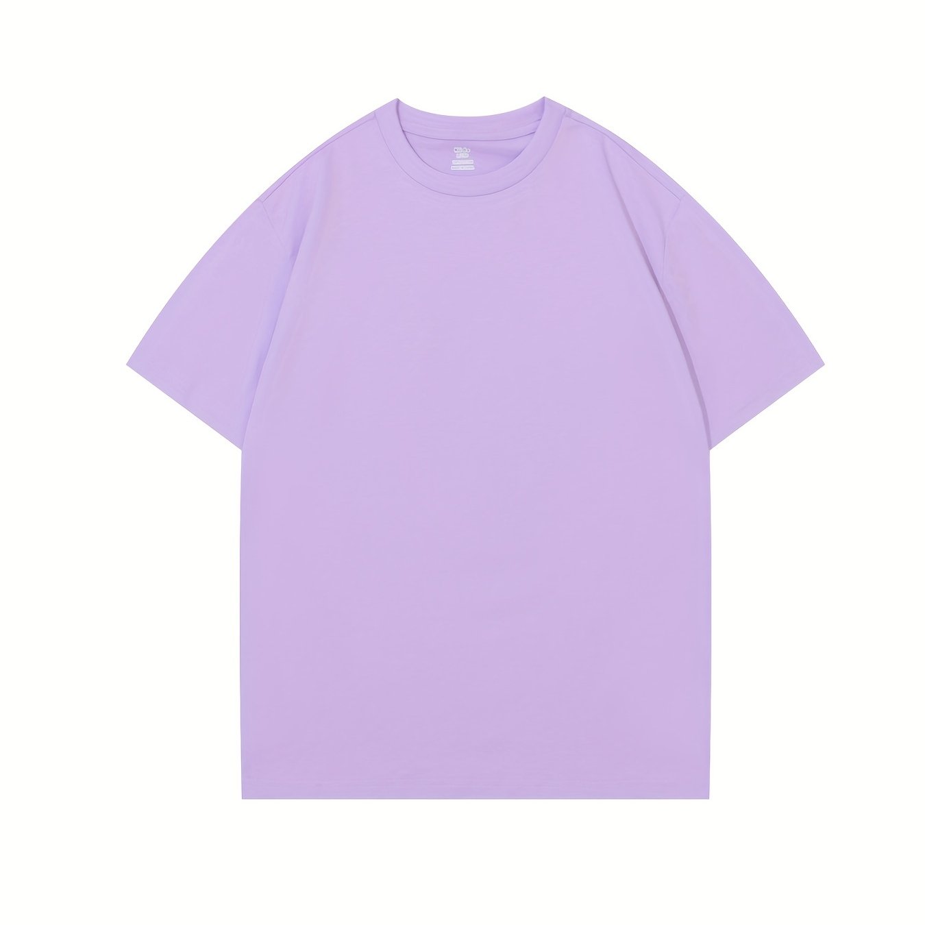 Kids Plain Cotton T Shirt Breathable Crew Neck Short Sleeve Top