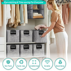 54-Piece Pantry & Storage Bin Labels Set with Chalk Markers