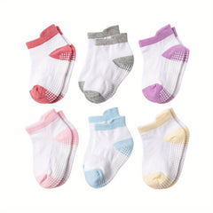 6pairs Cotton Knit Socks for Toddler Baby Boys And Girls