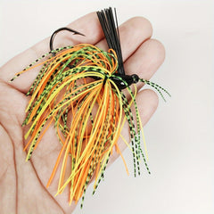 8pcs Weedless Football Jig Skirt Lure Fishing Tackle
