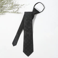 Men's Zipper Business Tie Light Point Striped