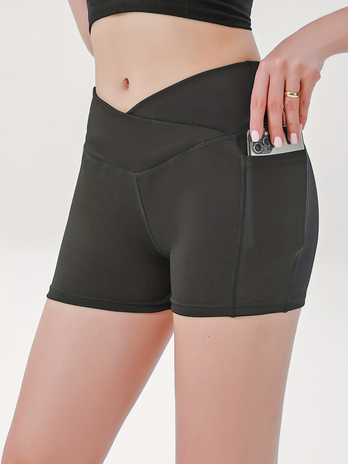 Slim Fit Butt Lifting Biker Shorts Women's Activewear