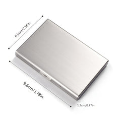 Metal Card Holder Men's Stainless Steel Anti-Degaussing Compact Card Box