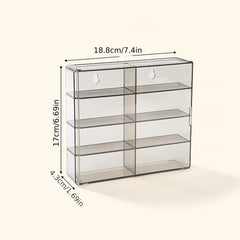 Car Model Storage Box Stackable Wall Mountable Display Rack Clear Grey