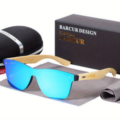 Men's Wooden Sunglasses UV Protection for Cycling