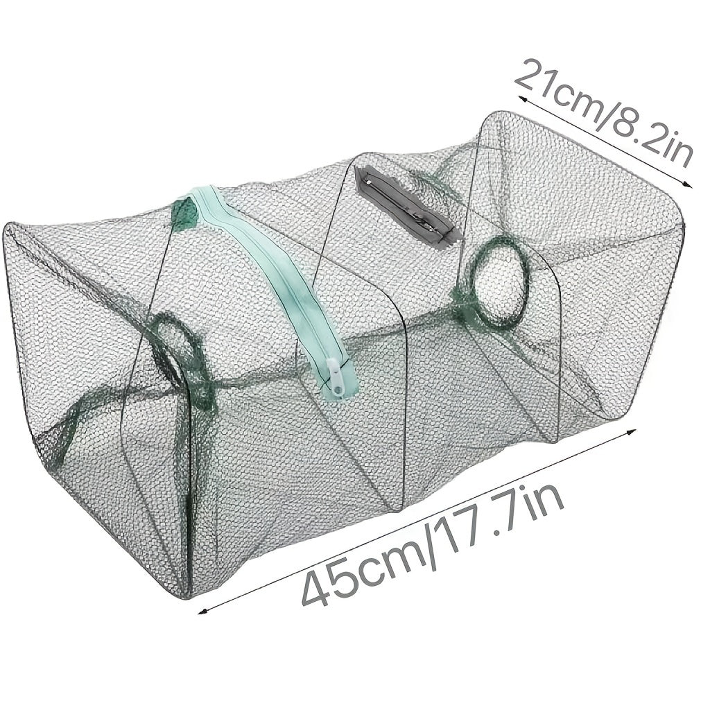 Foldable Fishing Bait Trap Catcher with Portable Cast Net 8.2x17.7 inches