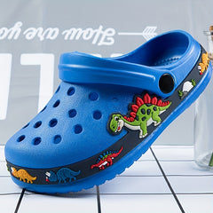 Kids Clogs Garden Shoes With Charms Lightweight Non-slip Beach Shoes