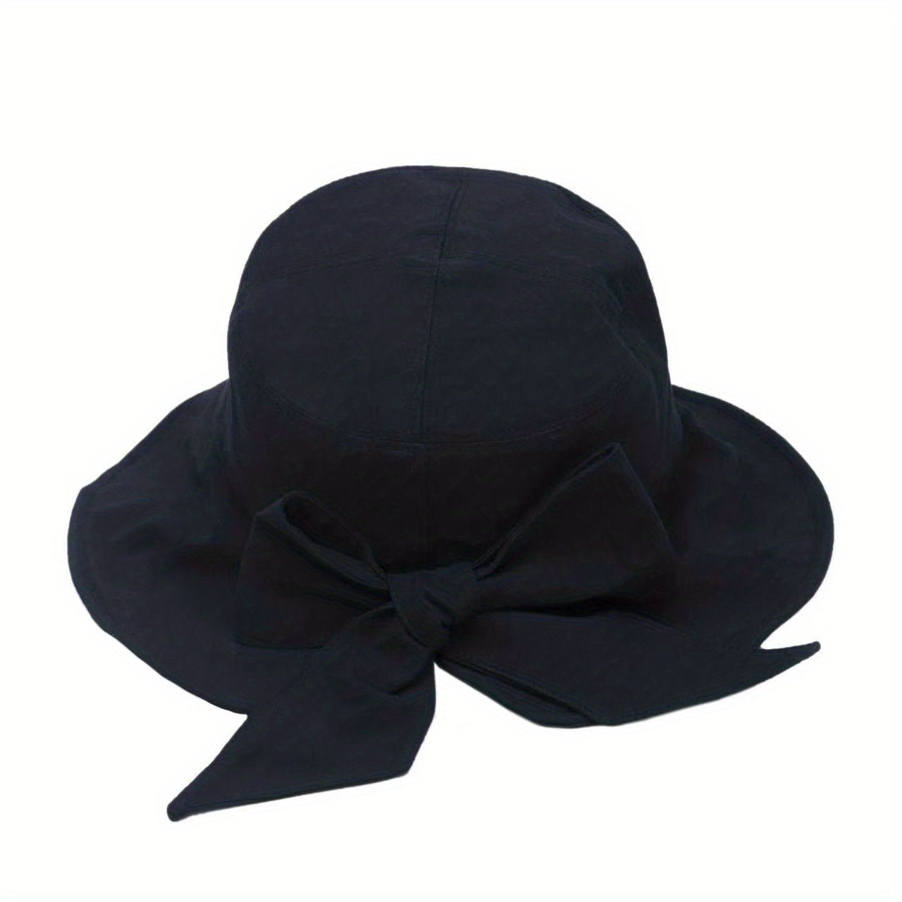 Versatile Sunshade Bucket Hat With Bow for Men Women Daily Shopping Party
