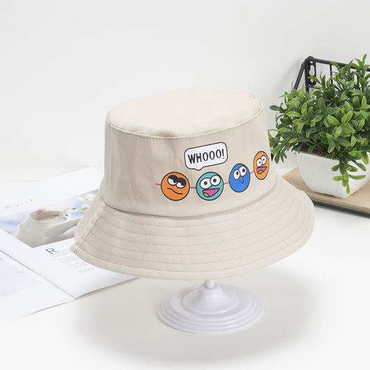 Girls Casual Cartoon Bucket Hat UV Protection Breathable Hat