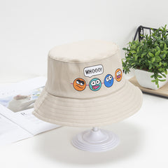 Girls Casual Cartoon Bucket Hat UV Protection Breathable Hat